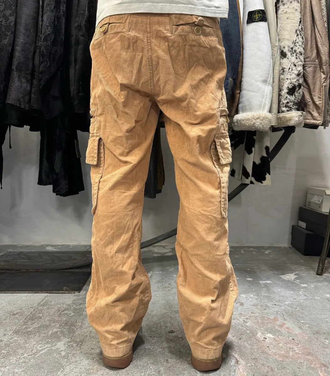 2000s Moschino Beige Cargo Pants eFtWwZH 2