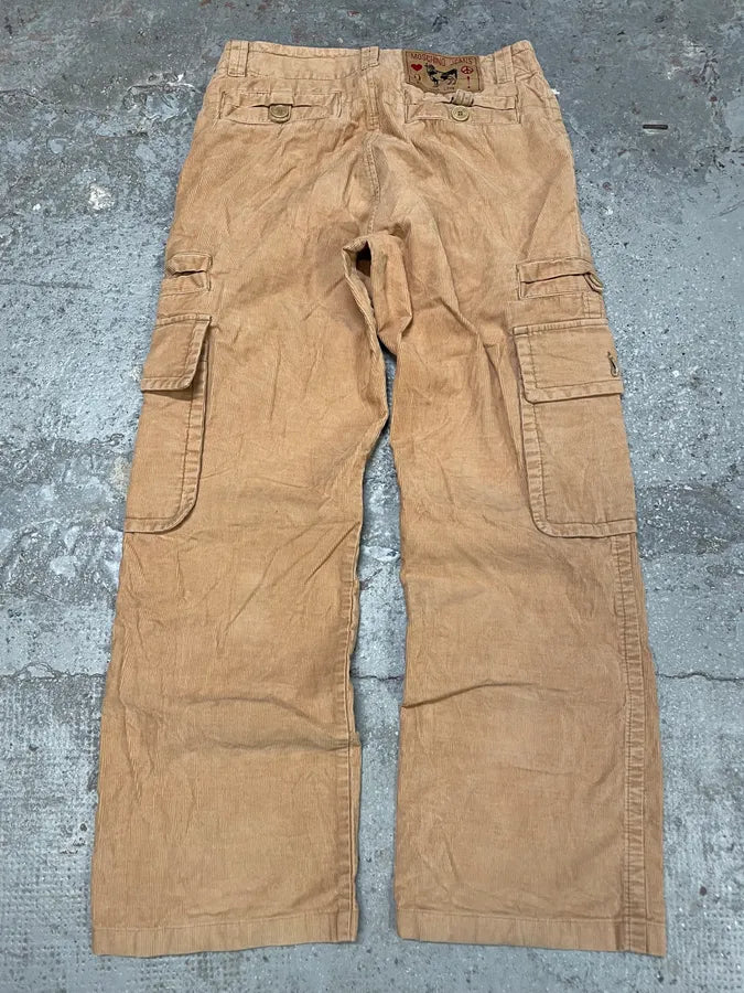 2000s Moschino Beige Cargo Pants (M) eFtWwZH 6