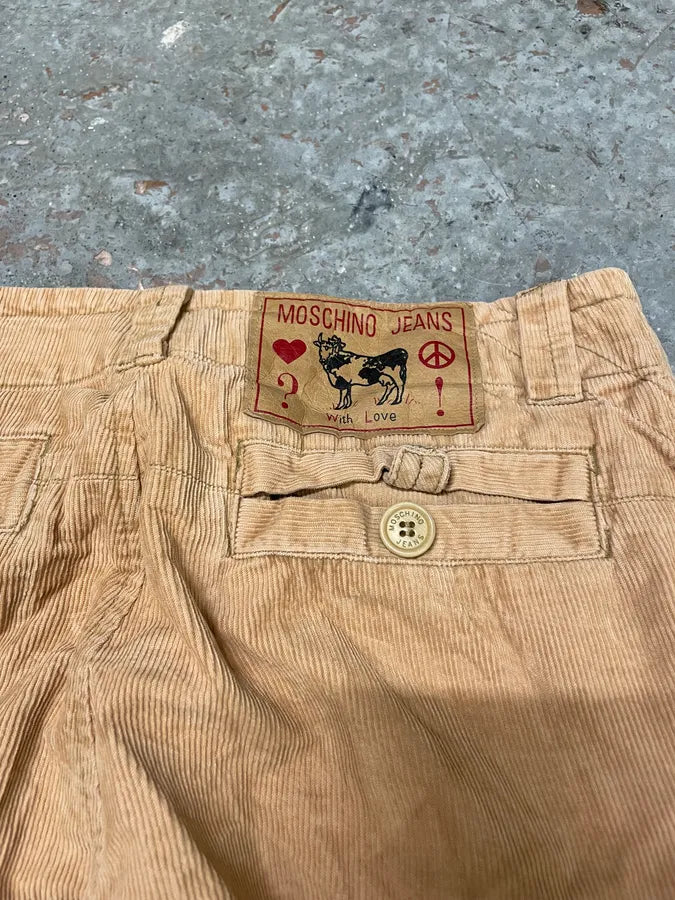 2000s Moschino Beige Cargo Pants eFtWwZH 8