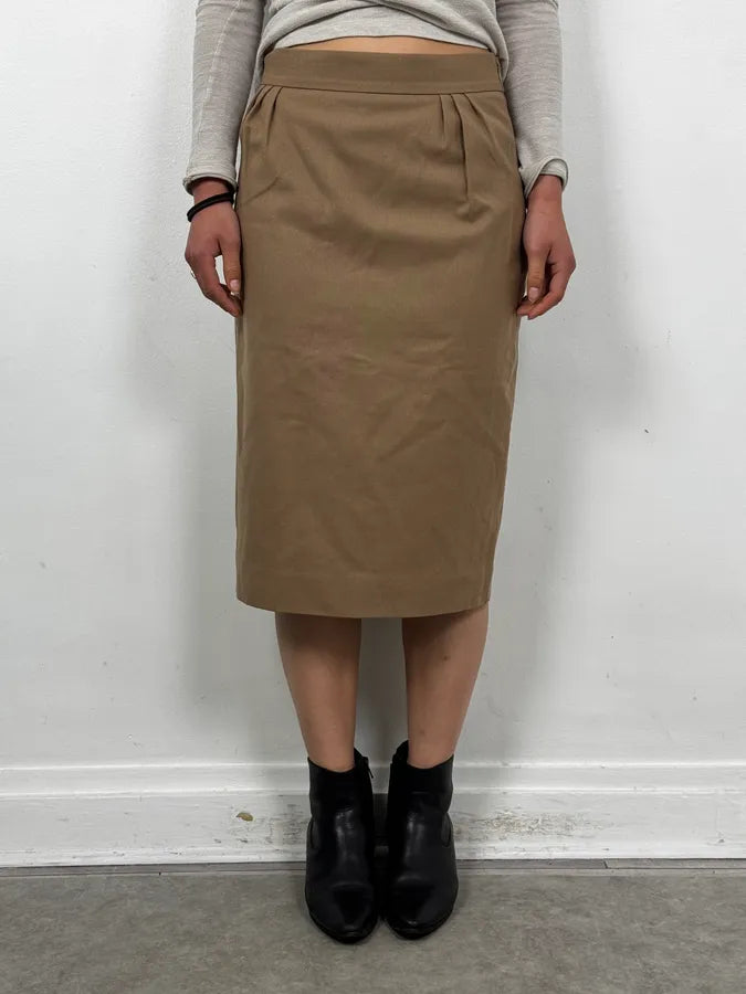 2000s Moschino Beige Classy Skirt qEaAcnX 0