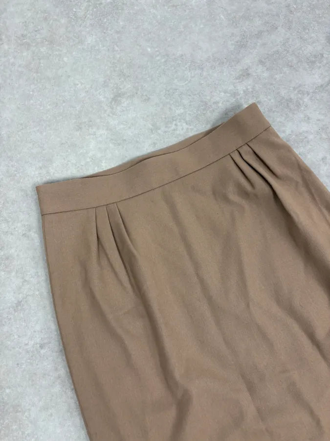 2000s Moschino Beige Classy Skirt qEaAcnX 5