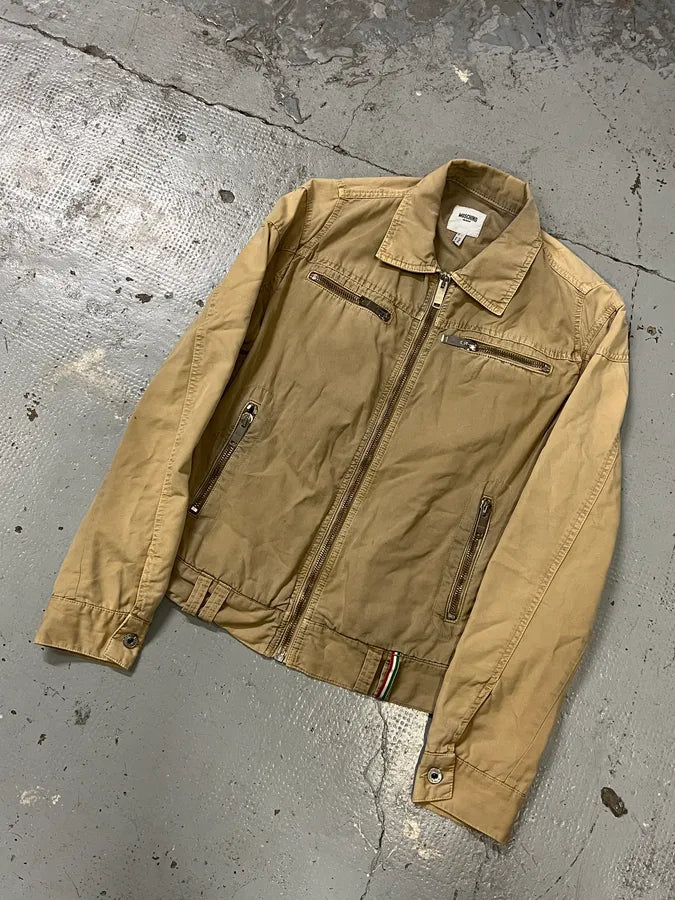 2000s Moschino Beige Utility Italian Jacket YKRPdyp 3