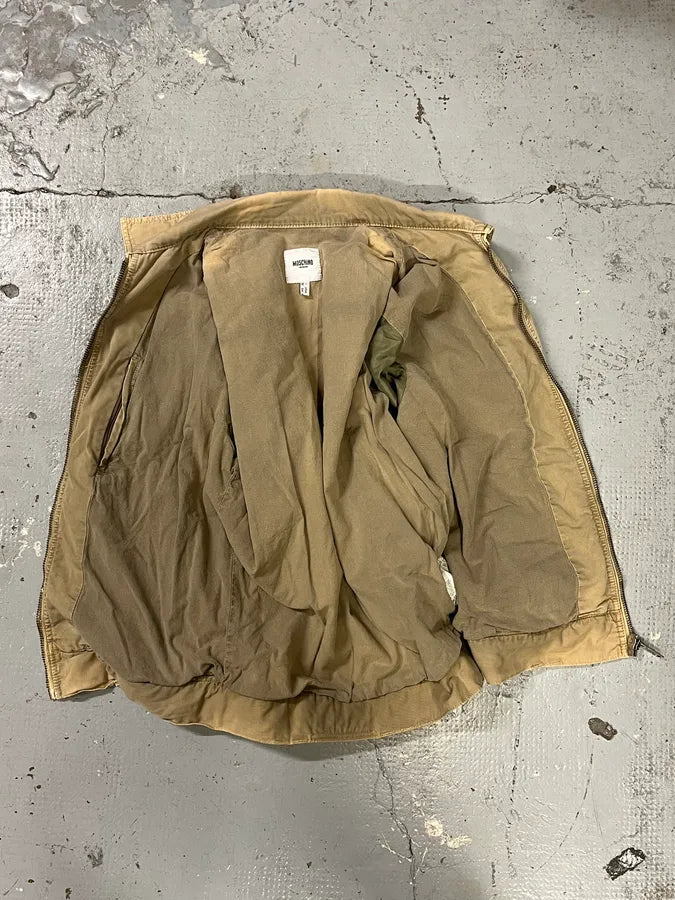 2000s Moschino Beige Utility Italian Jacket YKRPdyp 7