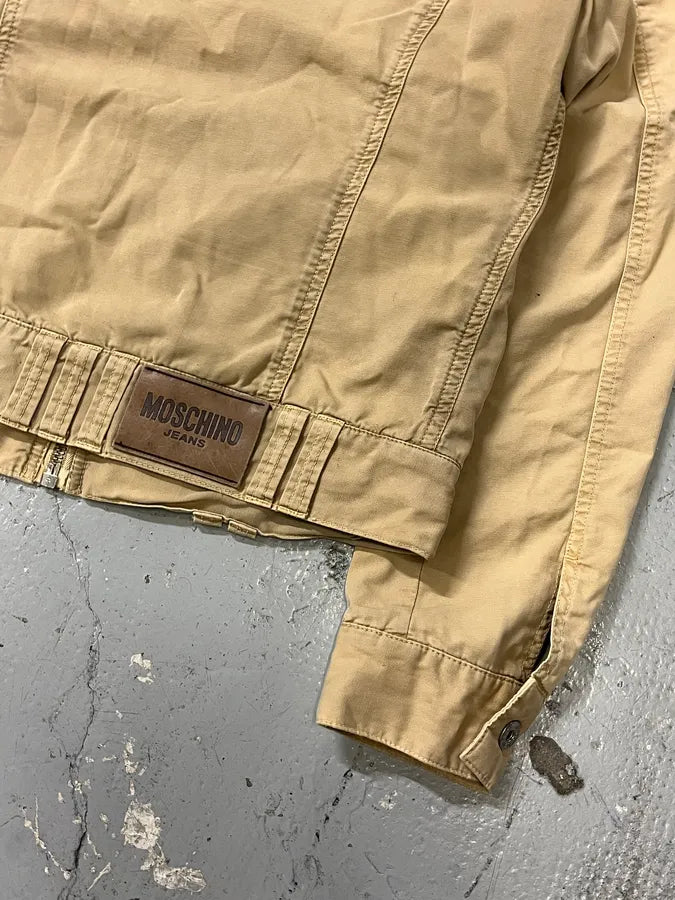 2000s Moschino Beige Utility Italian Jacket YKRPdyp 8