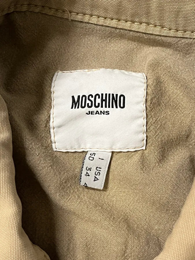 2000s Moschino Beige Utility Italian Jacket YKRPdyp 9
