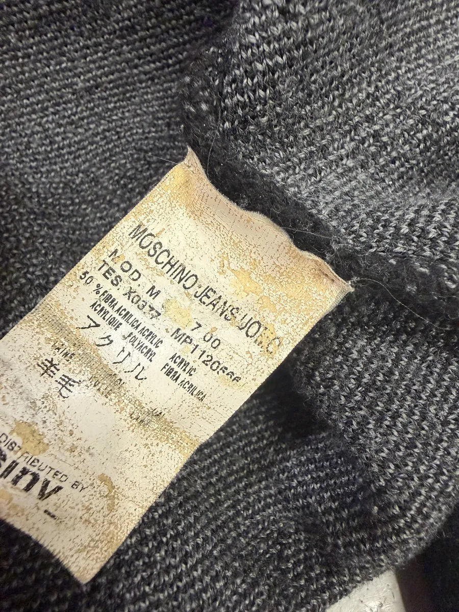 2000s Moschino Black & Camo Zip-up Sweater ATpmimv 11