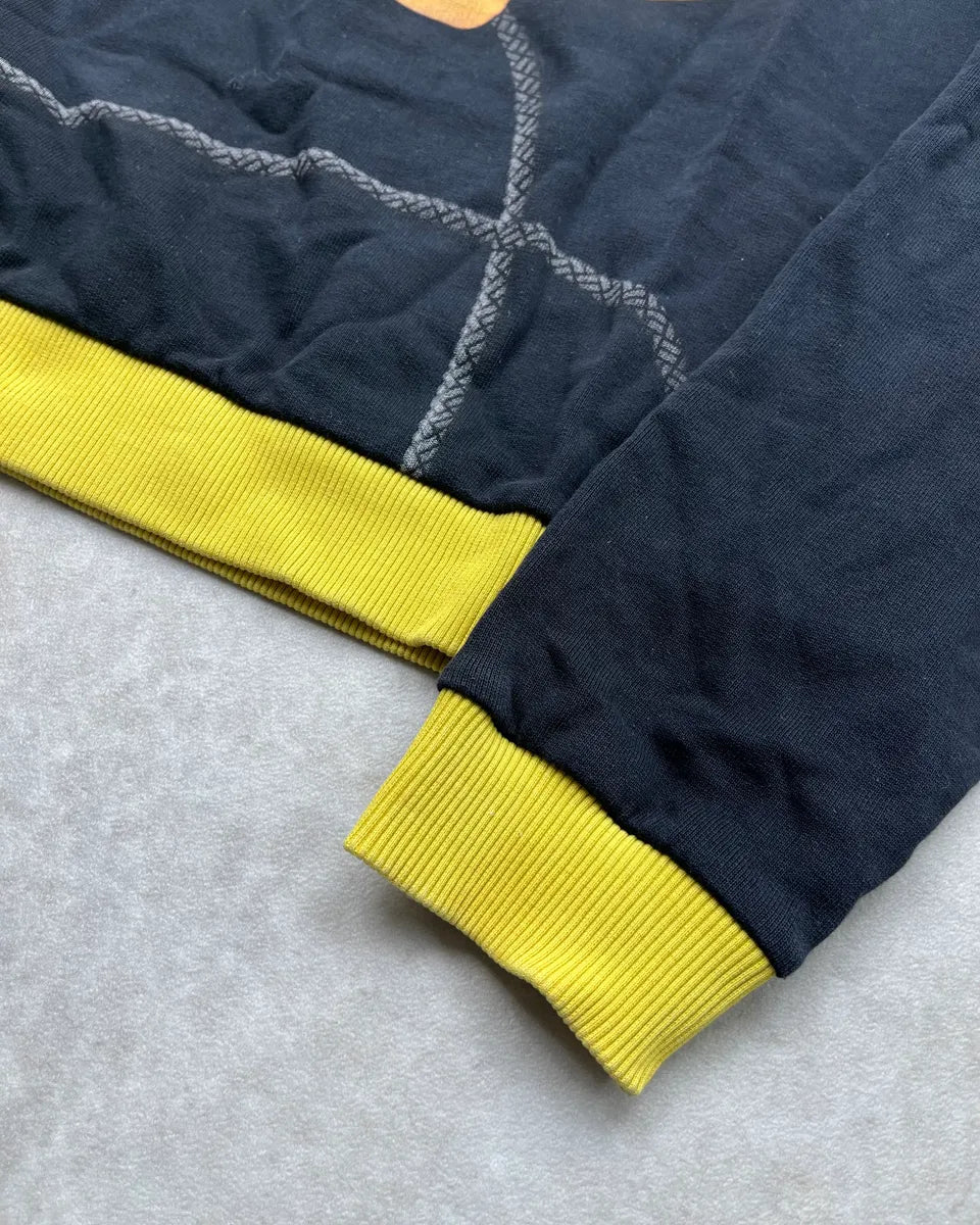 2000s Moschino Black & Yellow Timer Gym Sweater cHbkoIX 6