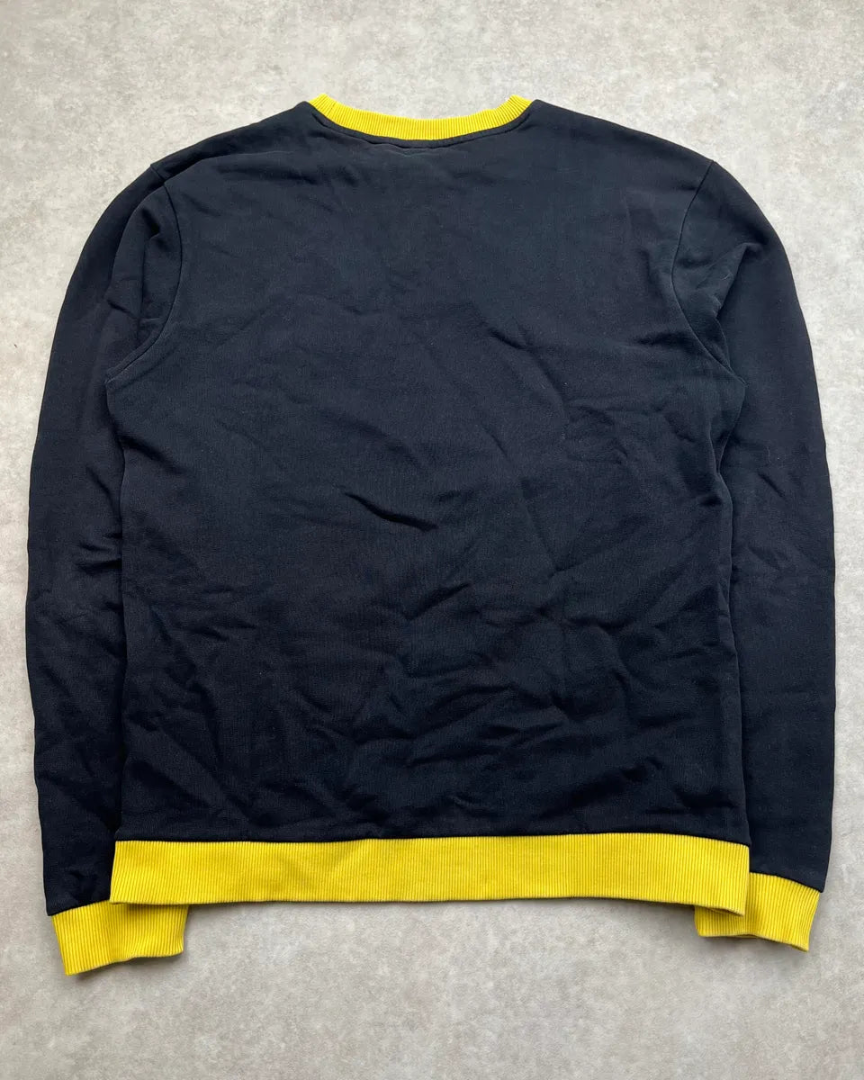 2000s Moschino Black & Yellow Timer Gym Sweater cHbkoIX 7