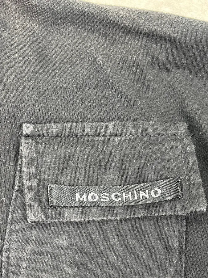 1990s Moschino Black Cargo Pocket Longsleeve CInbfWG 7