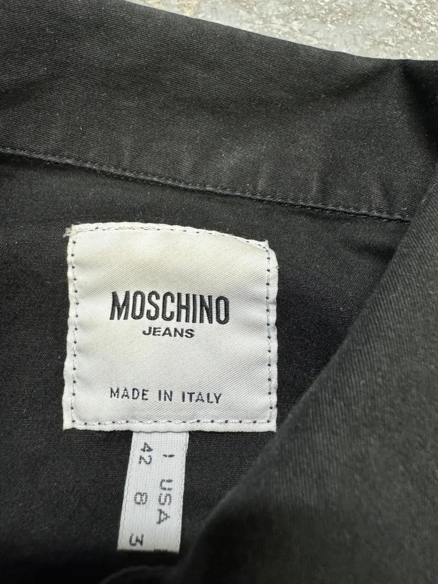 2000s Moschino Black Full Zips Avant-Garde Jacket (S) VHWLQEu 11