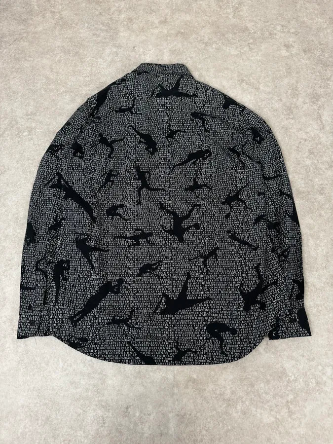2000s Moschino Black Human Fantasy Abstract Shirt NCKsLPZ 3
