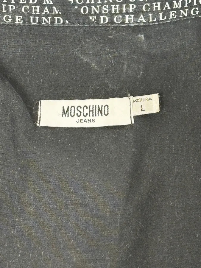 2000s Moschino Black Human Fantasy Abstract Shirt NCKsLPZ 8