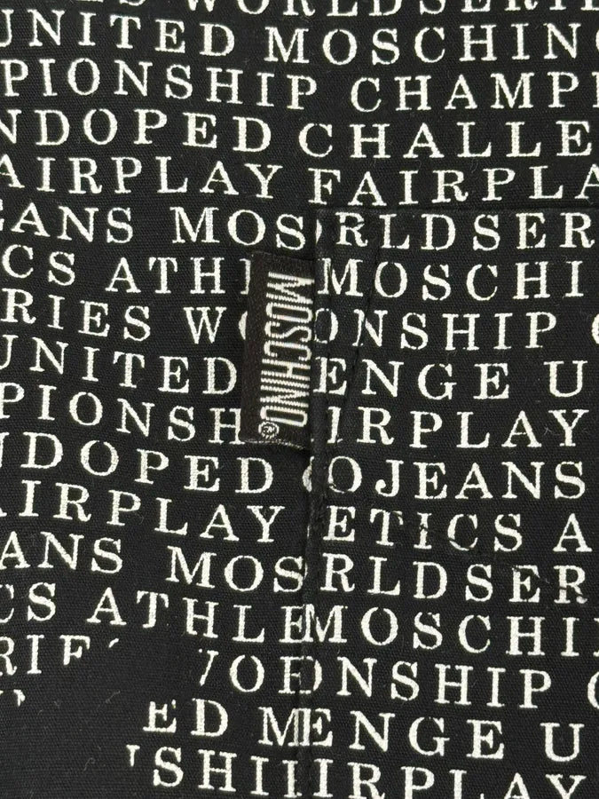 2000s Moschino Black Human Fantasy Abstract Shirt NCKsLPZ 7