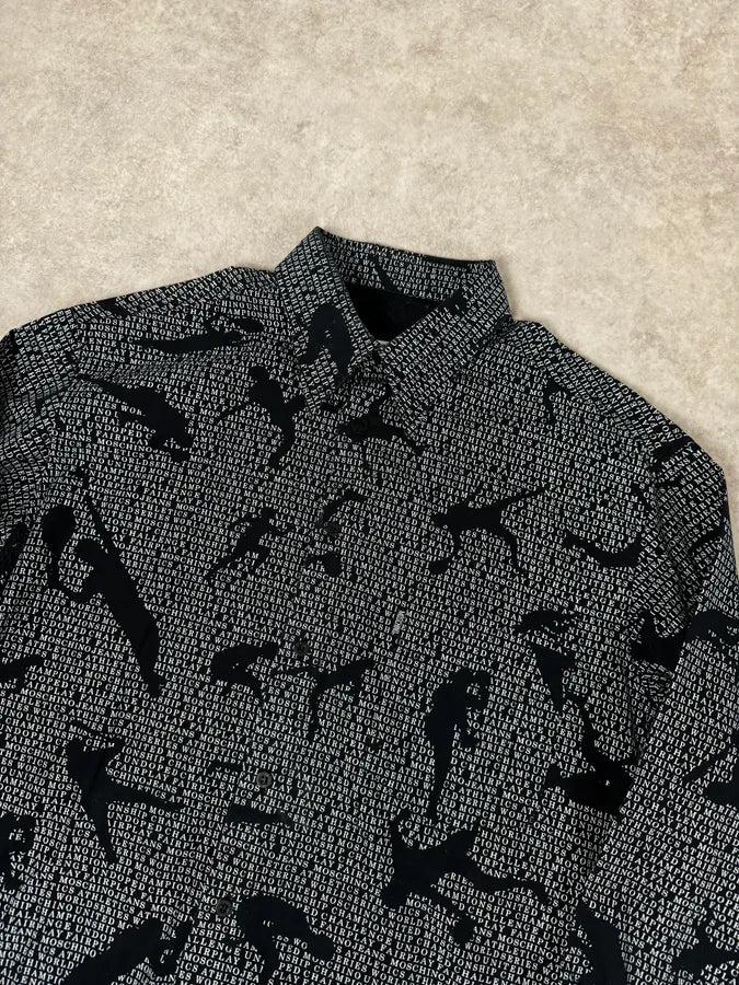 2000s Moschino Black Human Fantasy Abstract Shirt NCKsLPZ 4