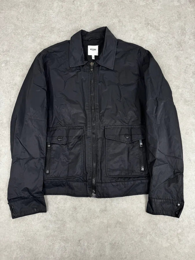 2000s Moschino Navy Light Technical Jacket OjYgbAL 0