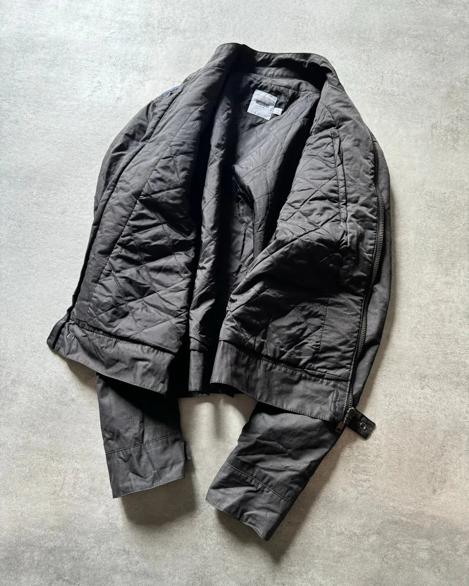 2000s Moschino Black Light Racing Utility Jacket NuuAfEA 4