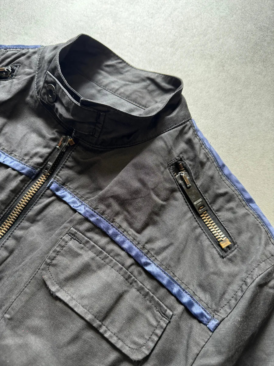 2000s Moschino Black Light Racing Utility Jacket NuuAfEA 6