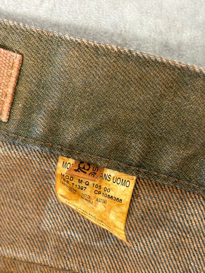 2000s Moschino Blue Faded Irregular Denim Jeans vtxCaCy 11