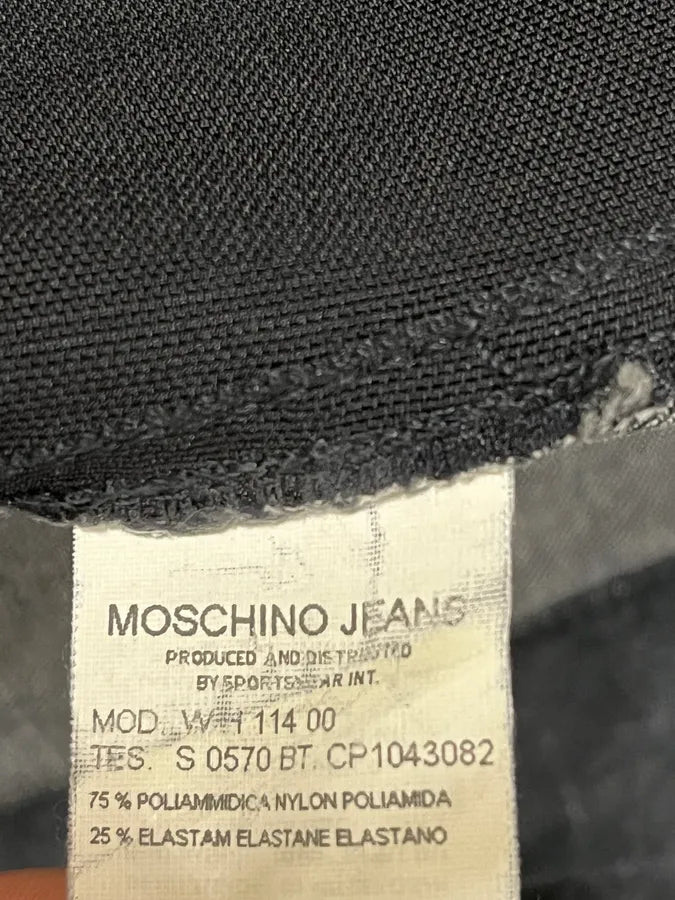 2000s Moschino Bondage Laced Brut Denim Jacket vvAOSZy 9