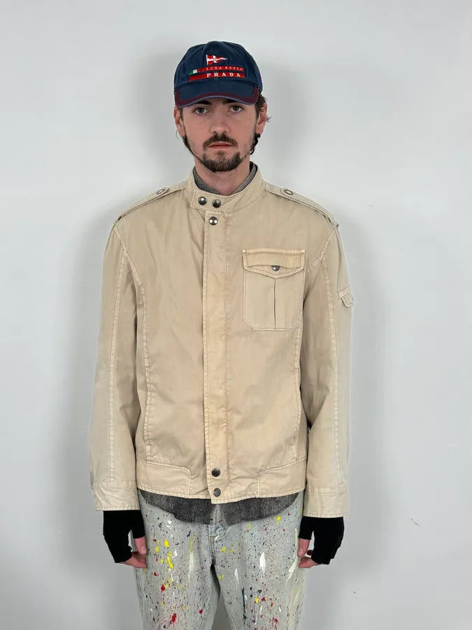2000s Moschino Cargo Beige Jacket cswAKoP 1