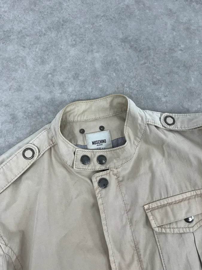 2000s Moschino Cargo Beige Jacket cswAKoP 4