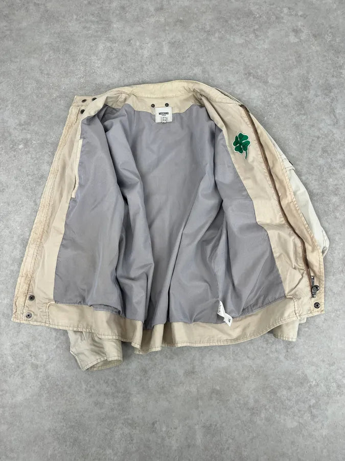 2000s Moschino Cargo Beige Jacket cswAKoP 7