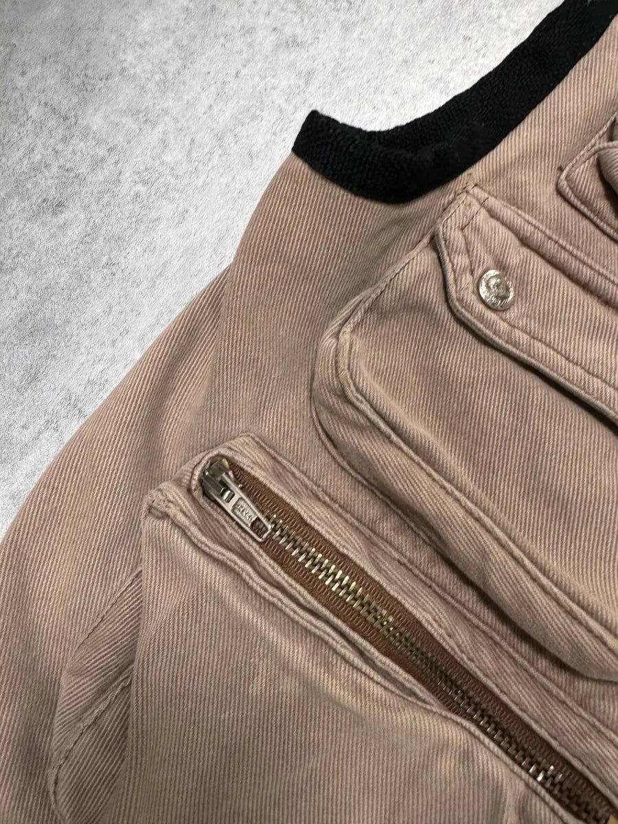 2000s Moschino Cargo Utility Beige Vest DfEBxsC 2