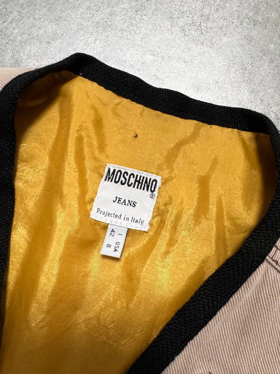 2000s Moschino Cargo Utility Beige Vest DfEBxsC 3