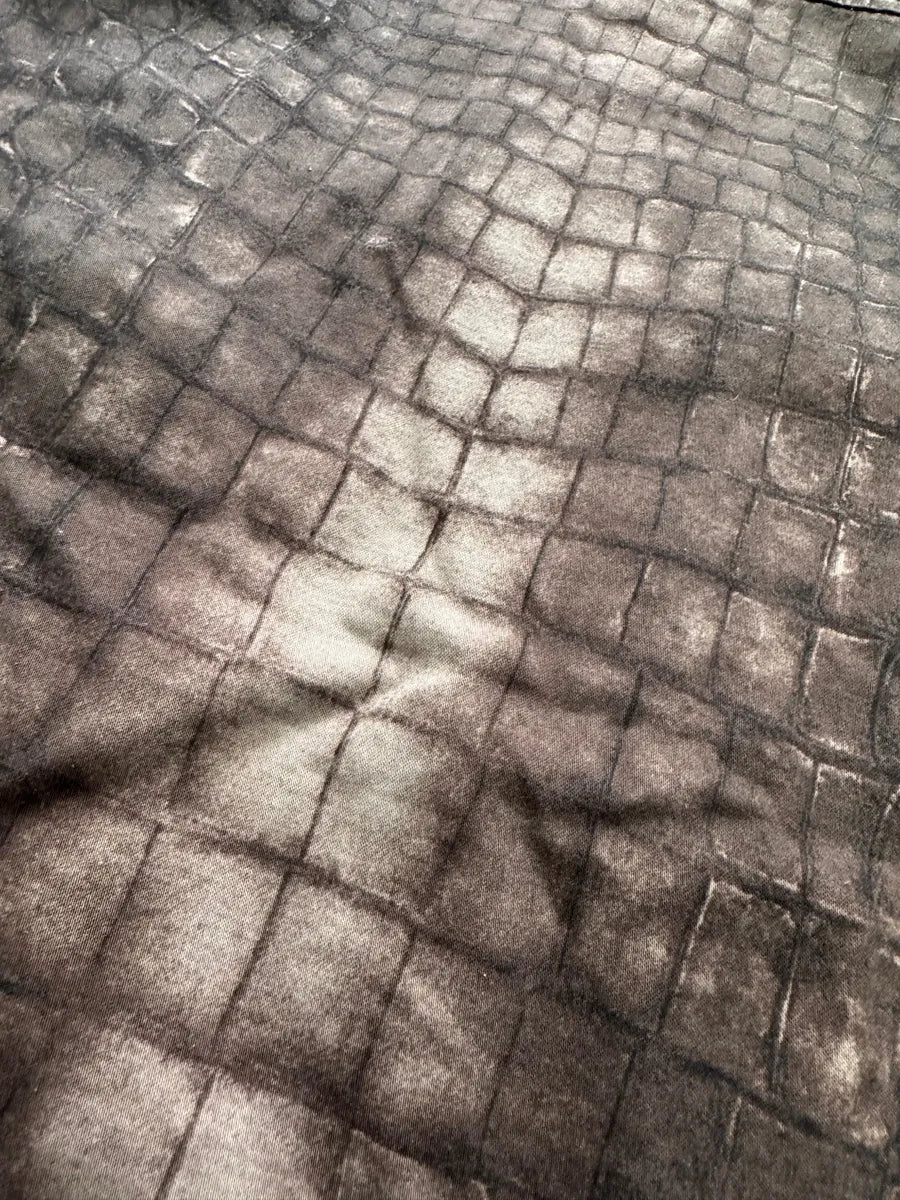 2000s Moschino Crocodile Printed Brown Jacket YWKRPxd 3