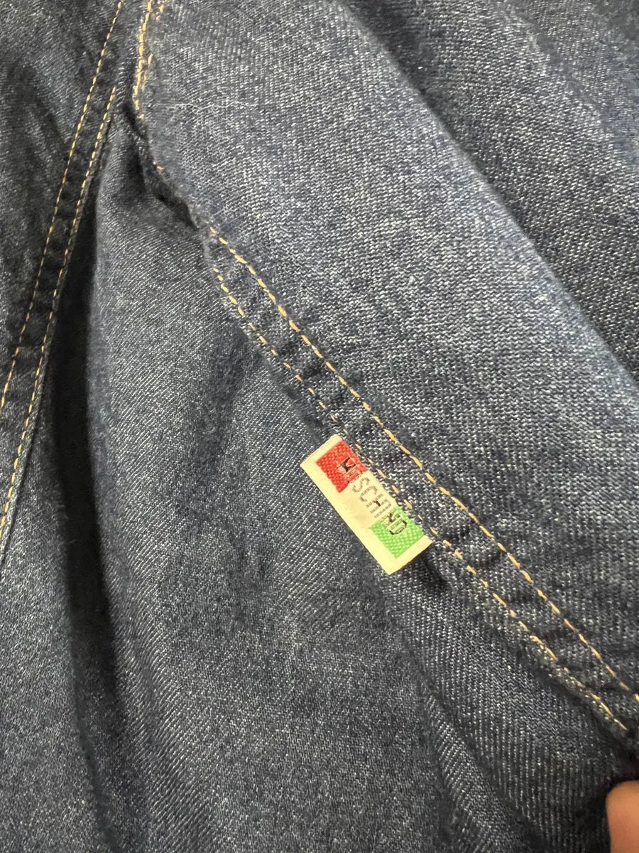 2000s Moschino Fur Leopard Print Denim Bomber Jacket (S) 7