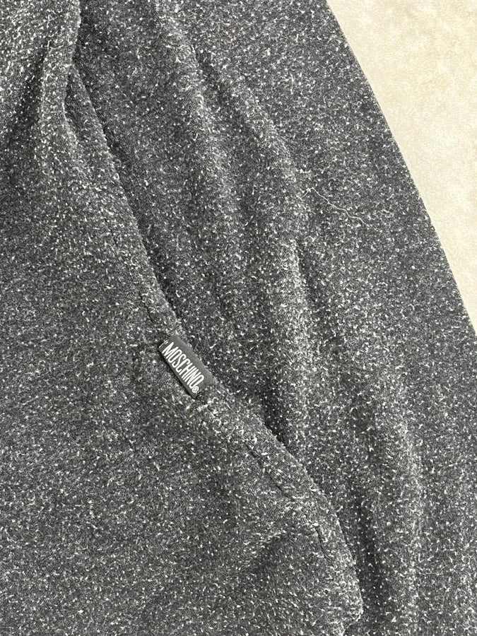 2000s Moschino Fur Line Grey Cardigan MtQfwgu 8