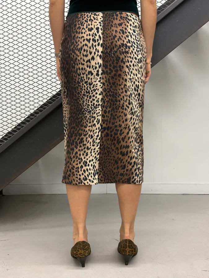 2000s Moschino Gradient Leopard Print Skirt ntltYHr 4
