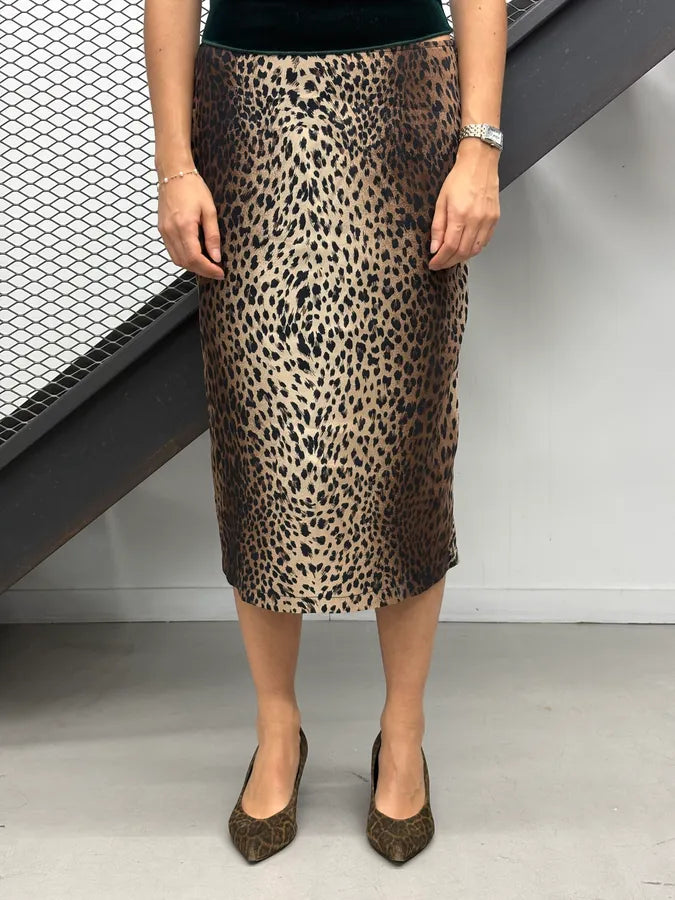 2000s Moschino Gradient Leopard Print Skirt ntltYHr 0