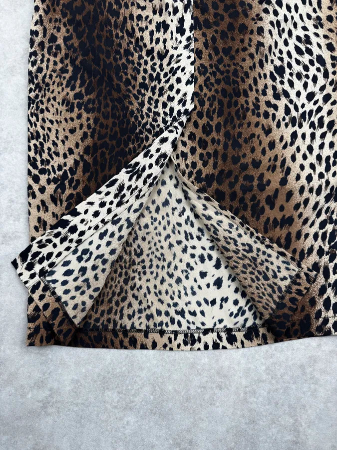 2000s Moschino Gradient Leopard Print Skirt ntltYHr 10