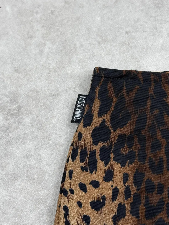 2000s Moschino Gradient Leopard Print Skirt ntltYHr 11