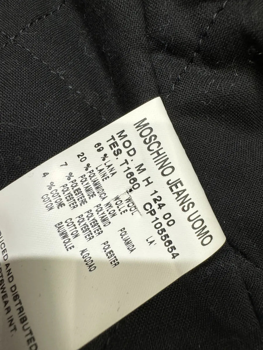 2000s Moschino Grey Wool Bomber Jacket (L) 9