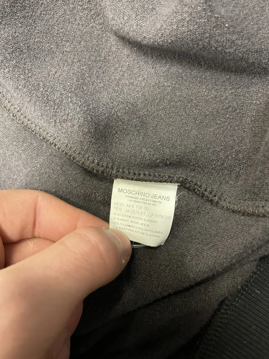 2000s Moschino Hybrid Velvet Denim Jacket (S) 11