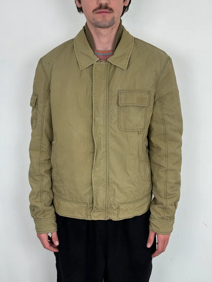 2000s Moschino Khaki Bomber Jacket Nylon Cargo Pocket  JldGFxv 0