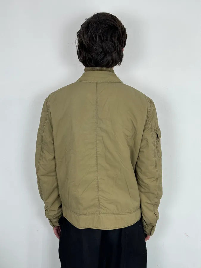 2000s Moschino Khaki Bomber Jacket Nylon Cargo Pocket  JldGFxv 1