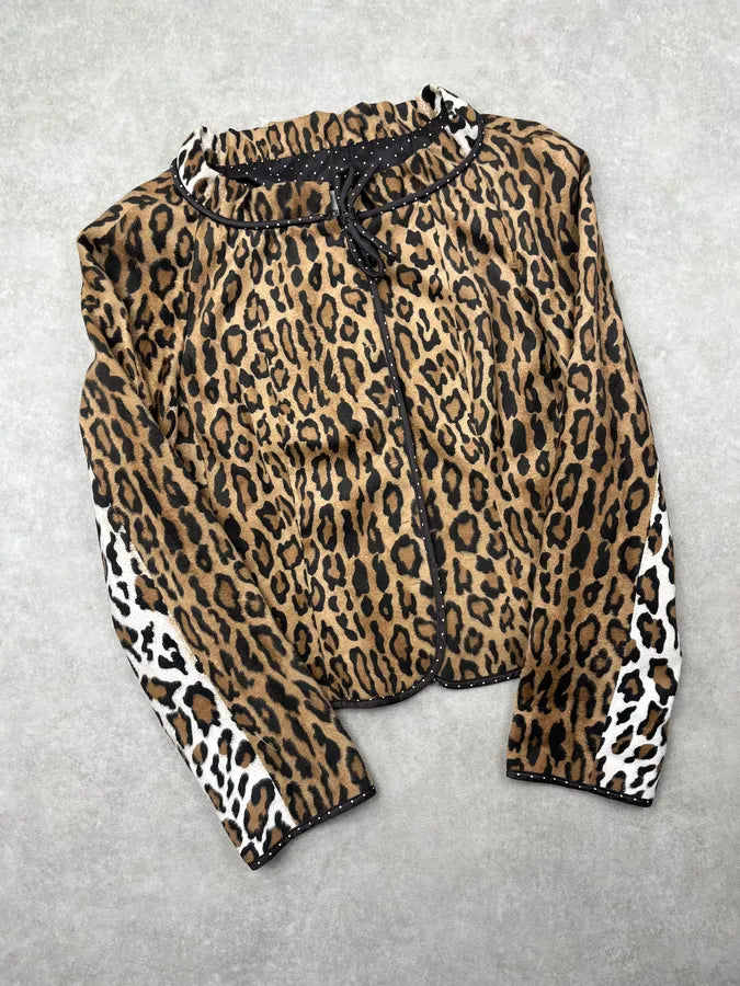 2000s Moschino Leopard Light Jacket MbpHZJT 4