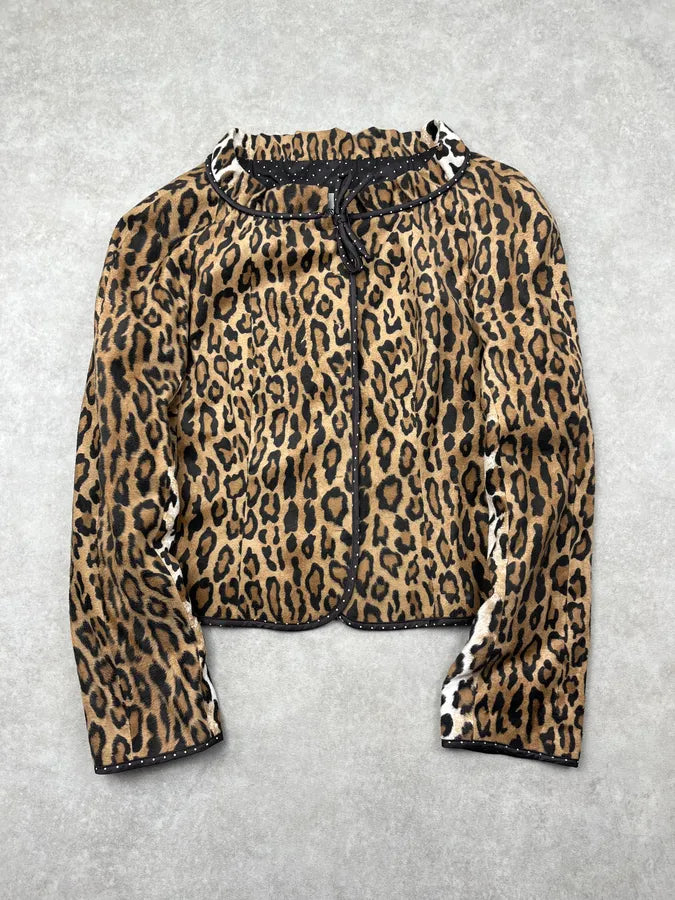 2000s Moschino Leopard Light Jacket MbpHZJT 2