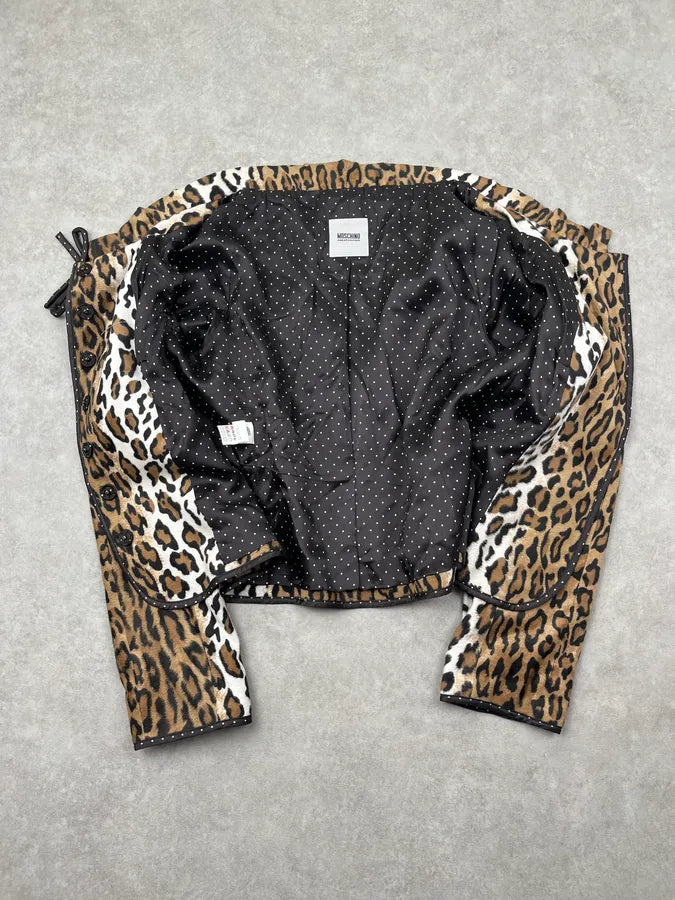 2000s Moschino Leopard Light Jacket MbpHZJT 8