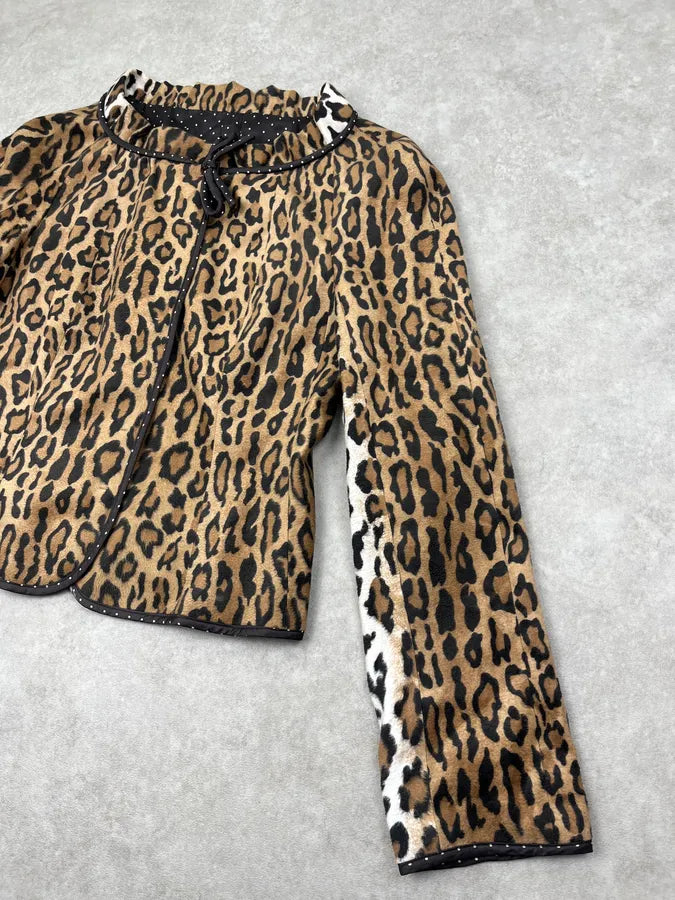 2000s Moschino Leopard Light Jacket MbpHZJT 7