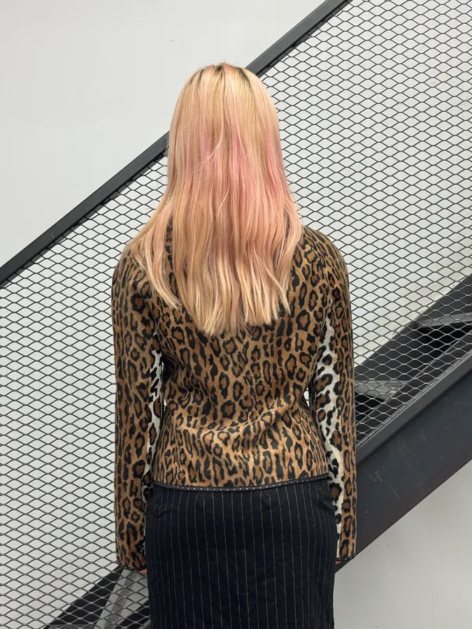 2000s Moschino Leopard Light Jacket MbpHZJT 1