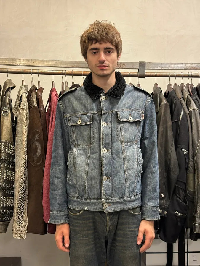 2000s Moschino Majestic Deer Blue Denim Jacket oQZmfUG 1