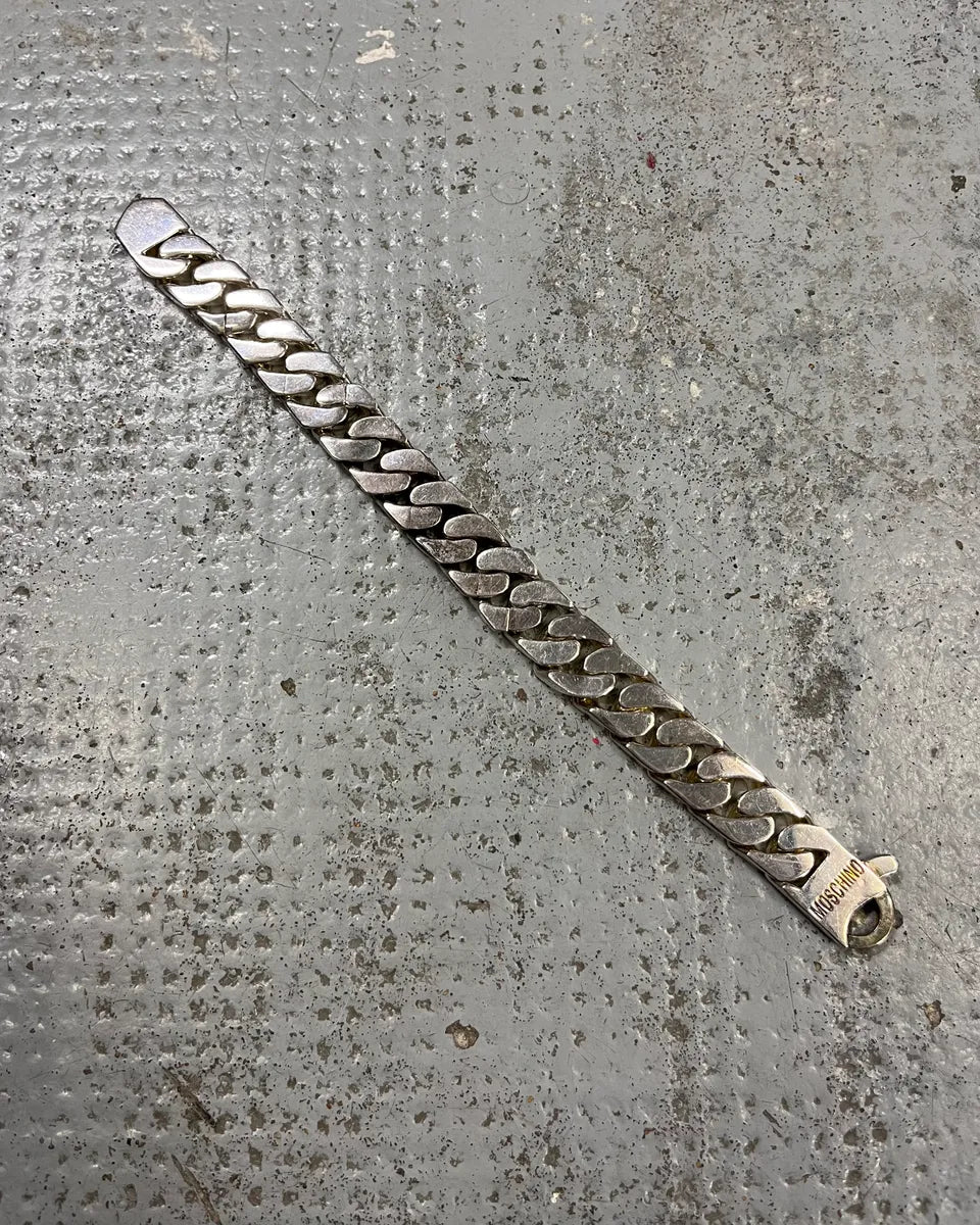 2000s Moschino Metal Chain Bracelet bcWxxdJ 4