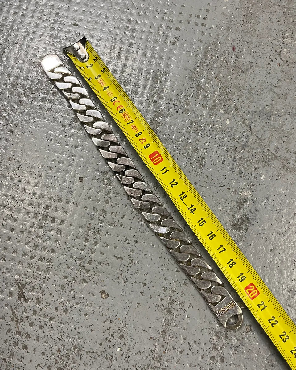 2000s Moschino Metal Chain Bracelet bcWxxdJ 9