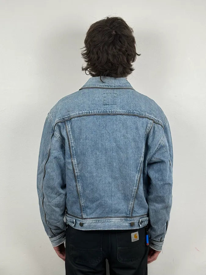 2000s Moschino Multi Zips Blue Aero Denim Jacket OzTfwIj 1