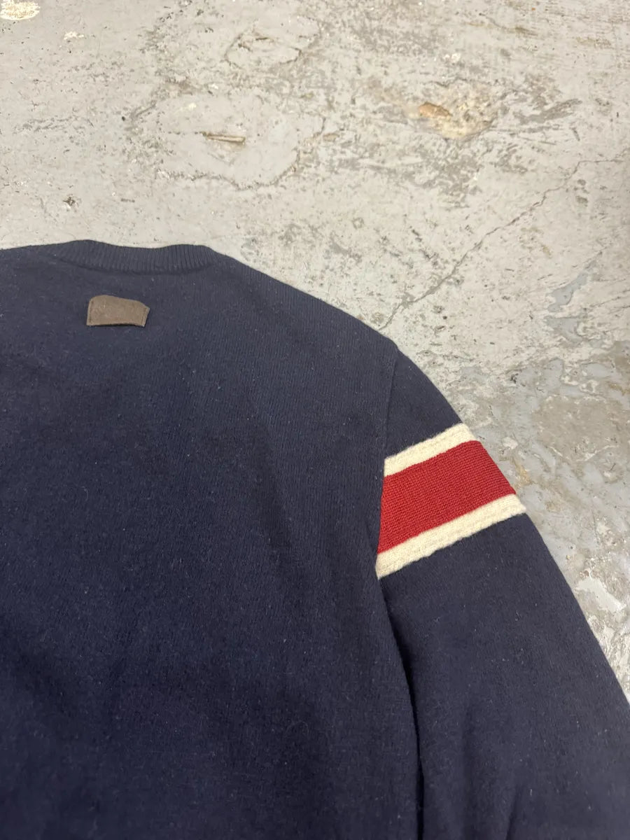 2000s Moschino Navy UK Flag Sweater RZMBdID 8