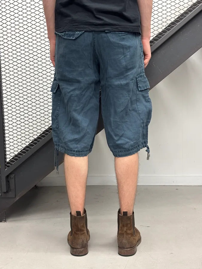2000s Moschino Navy Utility Shorts YLwJBqt 3